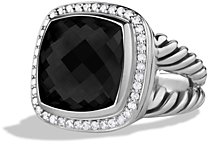 David Yurman Albion Ring with Black Onyx & Diamonds