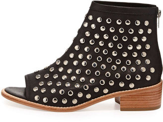 Loeffler Randall Ione Studded Open-Toe Ankle Boot