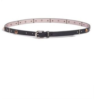 GUESS Skinny Belt with Stud and Stone Embellishment