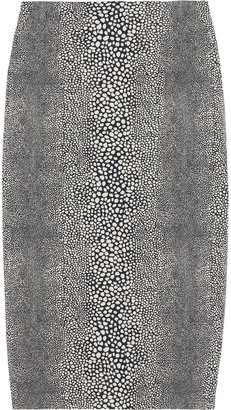 Magda Preen by Thornton Bregazzi patterned cotton-blend pencil skirt