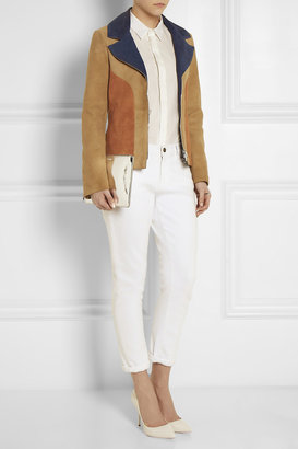 Jonathan Saunders Color-block suede jacket