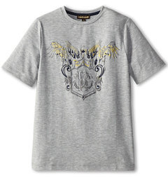 Roberto Cavalli Gold Raised Print S/S Tee (Light Grey) Boy's T Shirt