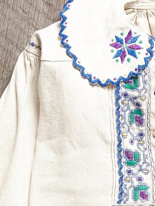 Free People Vintage 1960s Embroidered Blouse