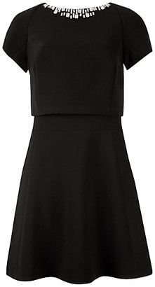 Ted Baker Foppar Embellished Dress, Black