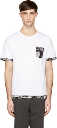 White Mountaineering White Abstract Trim T-Shirt