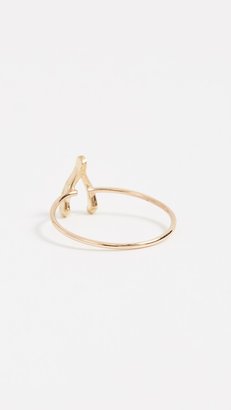 Jennifer Meyer 18k Gold Mini Wishbone Ring