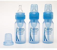 Dr Browns Handi-craft Company Dr. Brown's BPA FREE Blue Baby Bottles 4oz - 3 Pk