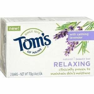 Tom's of Maine Relaxing, Natural Beauty Bar Soap with Calming lavender, 4 oz