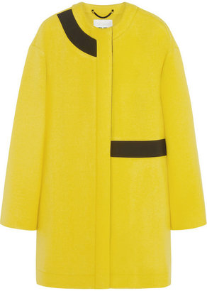 Kenzo Oversized paneled crepe coat