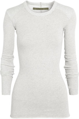 Enza Costa Cotton and cashmere-blend top