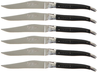 Laguiole en Aubrac - Ebony Steak Knives - Set of 6