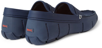 Swims Rubber and Mesh Penny Loafers