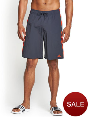 adidas 3s CB Mens Swim Shorts - Dark Grey