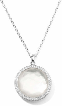 Ippolita Stella Large Lollipop Necklace in Mother-of-Pearl & Diamonds 16-18"