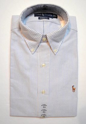 Polo Ralph Lauren New With Tag Mens Classic Button Down OXFORD Dress Shirt