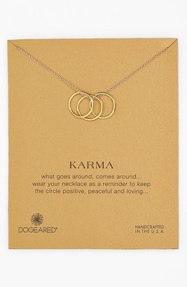 Dogeared 'Karma' Charm Necklace