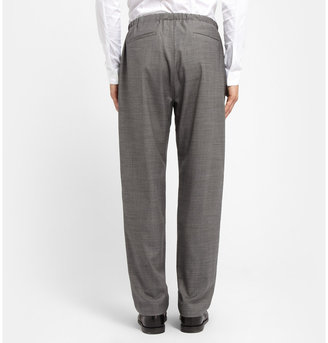 Paul Smith Grey Wool-Blend Suit Trousers