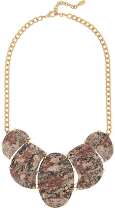 Isharya Gold-plated jasper necklace
