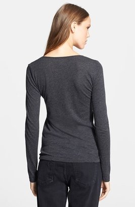 Majestic Cotton & Cashmere Long Sleeve Top