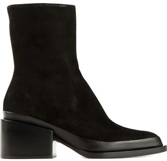 Jil Sander pointed toe ankle boots