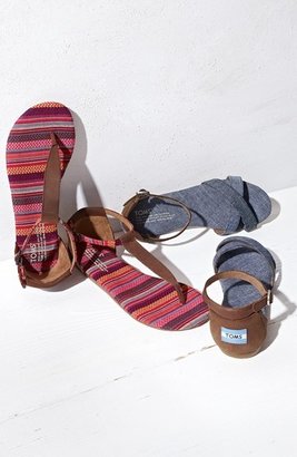 Toms 'Playa' T-Strap Flat Sandal
