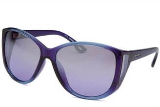 Diesel Women's Square Translucent Violet and Blue Sunglasses