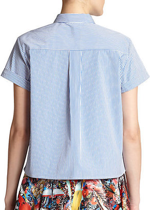 Alice + Olivia Koi Oxford Button-Down Shirt