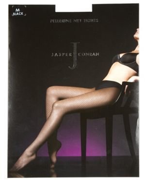 J by Jasper Conran Black sheer pellerine net tights
