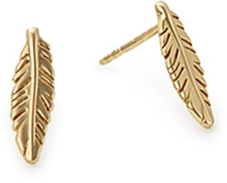 Alex and Ani Feather Post Earrings