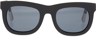 Kris Van Assche Krisvanassche Rubberised Black Sunglasses - for Women