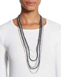 Chico's Whitney Long Multi-Strand Necklace