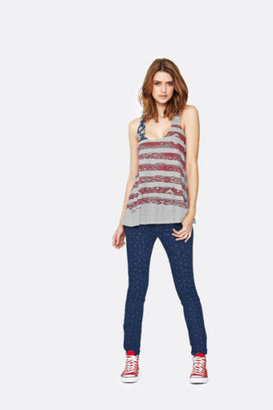 Tommy Hilfiger Peggy Printed Tank Top in Grey Size 8