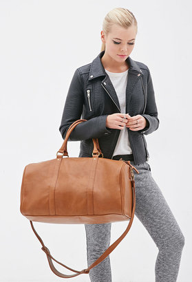 Forever 21 Faux Leather Duffle Bag