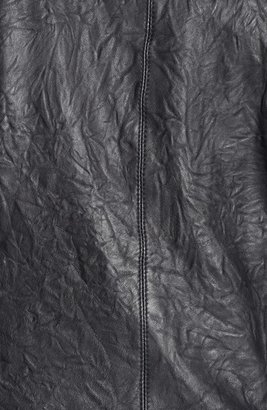 Caslon Leather Moto Jacket (Plus Size)