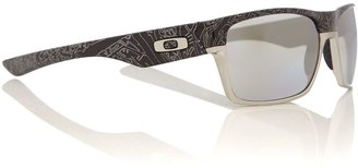 Oakley Men`s chrome iridium polarized square sunglasses