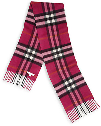 Burberry Kid's Cashmere Check Scarf
