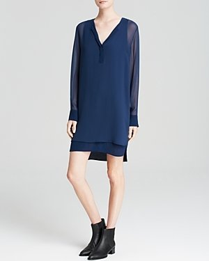 Vince Dress - Double Layer Shirttail