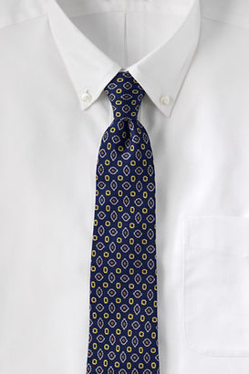 Lands' End Men's Print Silk Neat Necktie