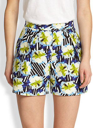 Mother of Pearl Floral-Print Shorts