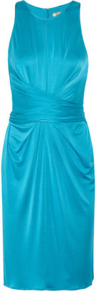 Issa Keyhole-front silk-jersey dress