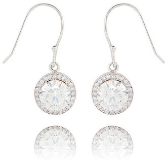 The Limited Cubic Zirconia Halo Drop Earrings
