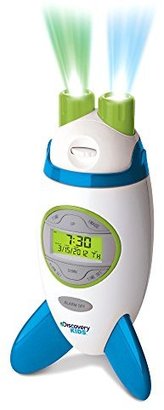 Discovery Kids Rocketship Projection Alarm Clock (Green, Blue, & White)