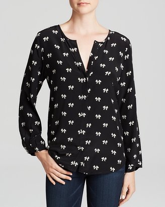 Joie Blouse - Purine Printed Bow Silk