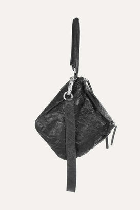 Givenchy Medium Pandora Washed-leather Shoulder Bag - Black