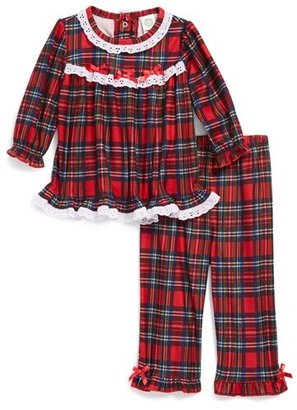 Little Me Plaid Two-Piece Pajamas (Baby Girls)
