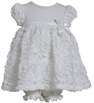 Bonnie Baby Newborn-9 Months Bonaz-Accented Chiffon Dress