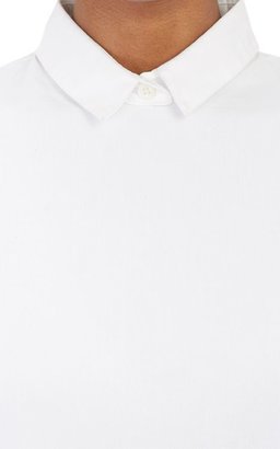 3.1 Phillip Lim Pique & Poplin Shirttail Tunic-White