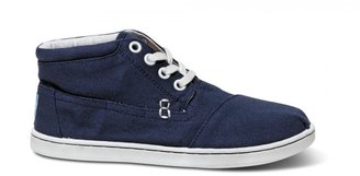 Toms Navy Canvas Youth Botas