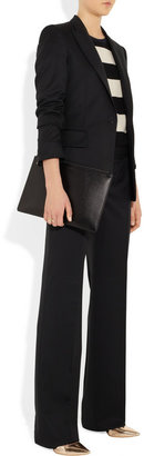 Leather envelope clutch