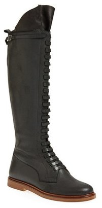 Maison Martin Margiela 7812 MM6 Maison Martin Margiela Lace-Up Tall Calfskin Leather Boot (Women)